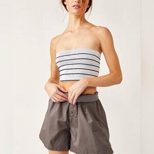 Free People Striped Amelia Bandeau/Black & White